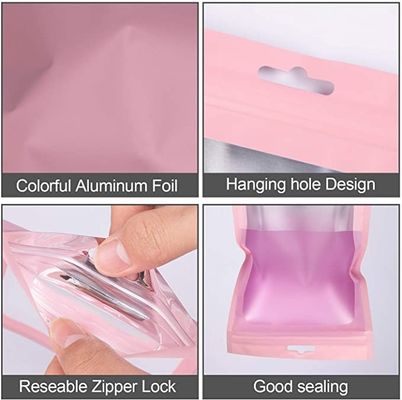 Custom Logo Case Opp Clear Packaging Laminated Plastic Bags Resealable Bags for Cosmetic