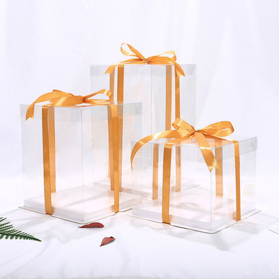 4-14 Inch Wedding Cake Packaging with Transparent Window and Self Erecting Boxes
