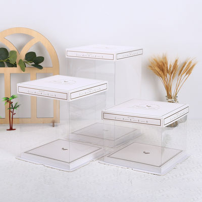 4-14 Inch Wedding Cake Packaging with Transparent Window and Self Erecting Boxes