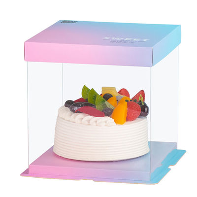 4-14 Inch Wedding Cake Packaging with Transparent Window and Self Erecting Boxes