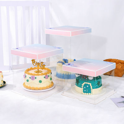 4-14 Inch Wedding Cake Packaging with Transparent Window and Self Erecting Boxes