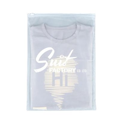 Eco-friendly Custom Printing Plastic Packaging Transparent PE Frosted Zipper Bag
