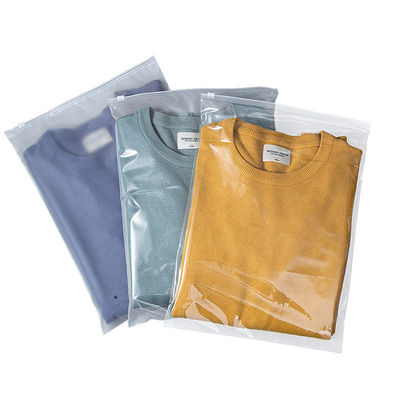 Eco Friendly Printing Plastic Zip Lock Packaging Bags for Clothes 0.08mm Custom Dusty