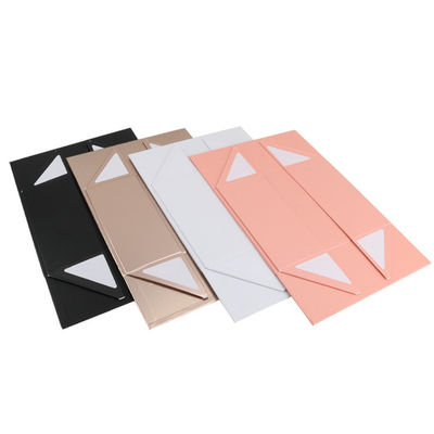 Flap Custom Matte Black Luxury Foldable Hard Paper Magnetic Closure Gift Box for Gifts