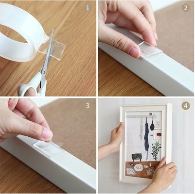 3 Meter Reusable Clear Double Sided Adhesive Nano Tape for Carpet and Door Sealing